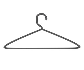 3d rendering thick plastic gray hook for clothes