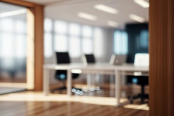 Table Top And Blur Office of the Background