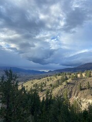 view of the mountains