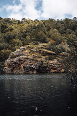 rocks and sea