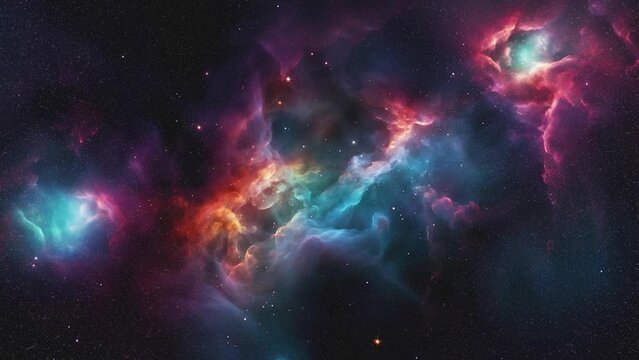 Nebulae and galaxies in outer space.