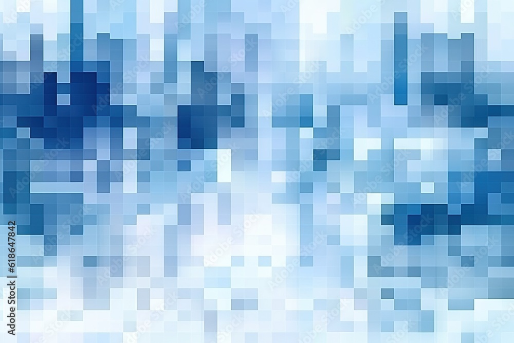 Poster a hazy representation of a blue sky with clouds in it
