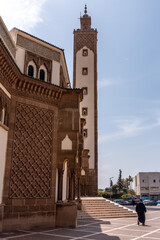 Richly ornated Mohammed V mosque in downtown Agadir