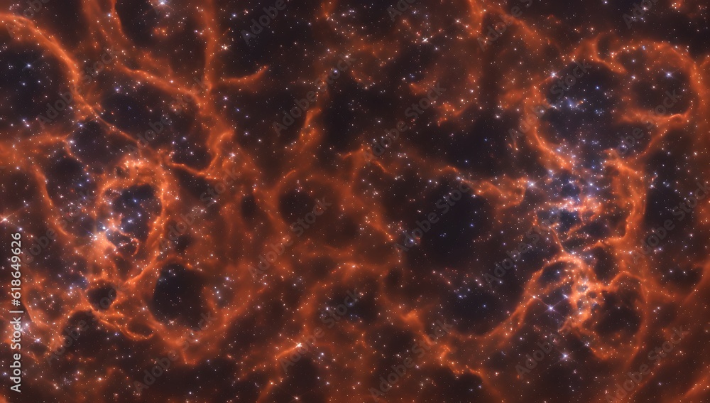 Wall mural a composition of a unique image of a star cluster