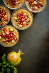 Traditional delicious Turkish dessert; Ashura (Asure)