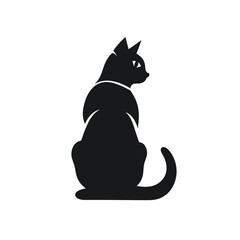Cat Silhouette Icon SVG Vector, Little Cat, Cute Cats