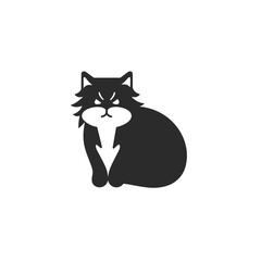 Cat Silhouette Icon SVG Vector, Little Cat, Cute Cats