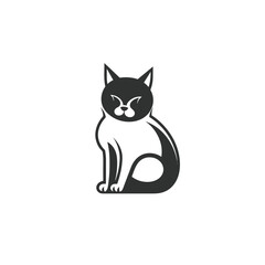 Cat Silhouette Icon SVG Vector, Little Cat, Cute Cats