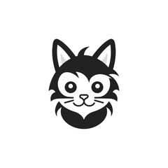 Cat Silhouette Icon SVG Vector, Little Cat, Cute Cats