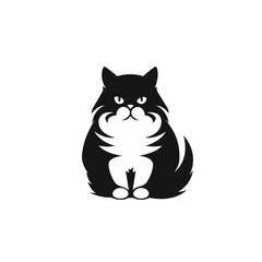Cat Silhouette Icon SVG Vector, Little Cat, Cute Cats