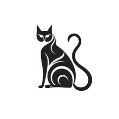 Cat Silhouette Icon SVG Vector, Little Cat, Cute Cats