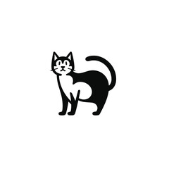 Obraz premium Cat Silhouette Icon SVG Vector, Paw, Sleeping Cat, Cat House, LIttle Cat, Cute Cats