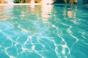 Fototapeta na wymiar Blue Pool Water Texture