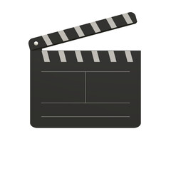 Fototapeta premium Movie Clapperboard Illustration PNG for film production marketing design