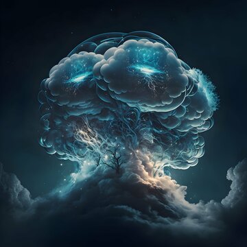 Exposure Magnetic Resonance Of The Ukrainian Souls Floating In The Sky Aesthetics Studio Lighting Cinematic Lighting Deep Focus Super Adobe Detailed Texture Aesthetics Neuro Cognitive Art Photoshop 