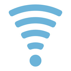 wifi icon in flat style