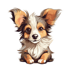 portrait of a dog vector svg graphic