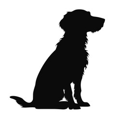 Dog Silhouette isolated graphic, wolf, puppy, breed, black and white