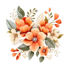 Flowers colourful graphic, vector svg, floral nature illustration