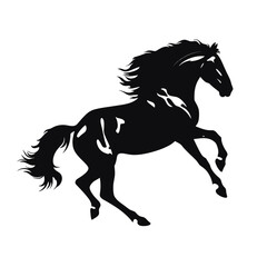 Horse silhouette, SVG isolated graphic, horses, beautiful animal