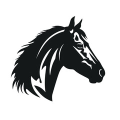 Horse silhouette, SVG isolated graphic, horses, beautiful animal