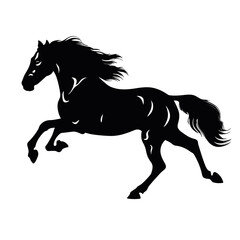 Horse silhouette, SVG isolated graphic, horses, beautiful animal