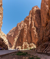 Fototapeta premium Impressive Todra gorge in the Atlas mountains of Morocco