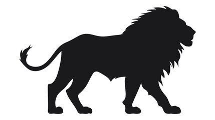 Lion silhouette. Vector illustration on white background © artisttop