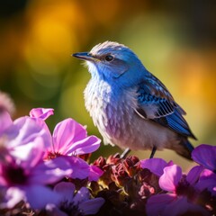 blue bird on a branch