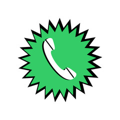 illustration of a telephone , phone icon, whats app, dial symbol