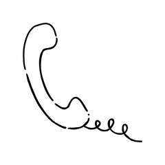 illustration of a telephone , phone icon, whats app, dial symbol