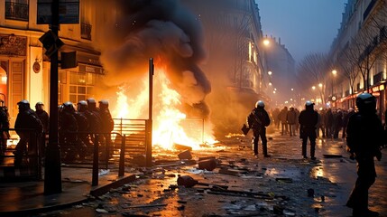 riots in france