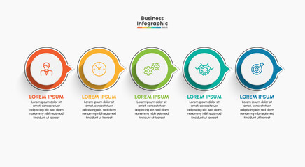 Business infographic design background template