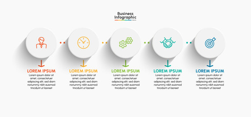 Business infographic design background template