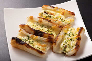 ちくわ　チーズマヨネーズ焼き