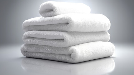 Obraz na płótnie Canvas stack of towels HD 8K wallpaper Stock Photographic Image