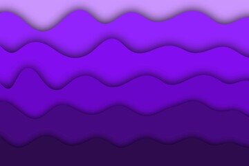 Paper cut design of purple waved. Wave background.