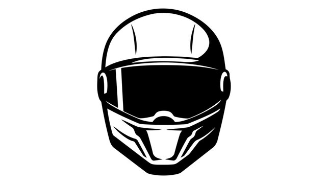 Racing helmet icon. Simple illustration of racing helmet vector icon for web