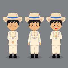 Honduras Character with Various Expression