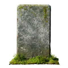 tombstone gravestone isolated on white, generative ai - obrazy, fototapety, plakaty