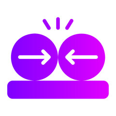 Collision gradient icon