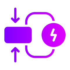 electricity gradient icon