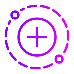 Obraz premium ionization gradient icon