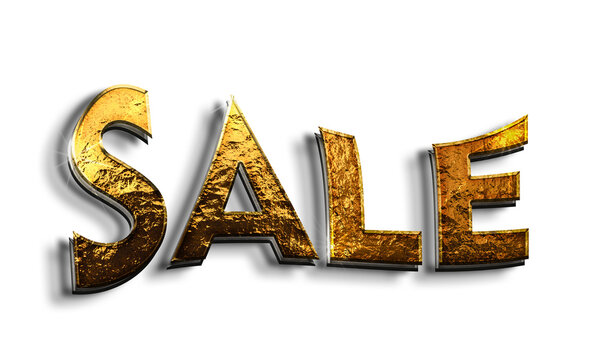 Gold Texture Sale Text Effect