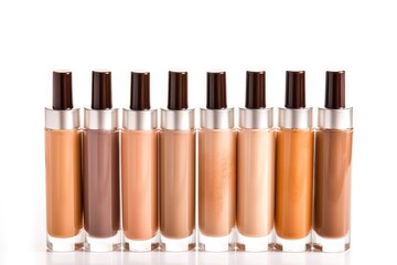 makeup liquid foundation isolated white background professional photography