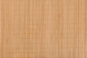 Texture of bamboo mat.Bamboo fine tablecloth background.