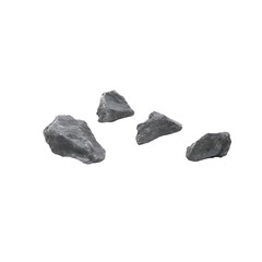 Stone piece isolated on white PNG  Transparent background