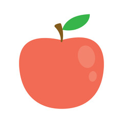 Isolated colored apple fruit icon Vector
