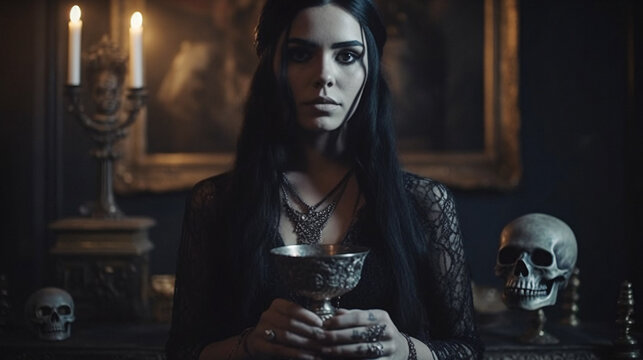 Gothic Temptations: Unveiling the Enigmatic Allure of Real-Life and Party Mode Gothic Culture. Dive into the Dark, Sensual World of Gothic Fashion, Music, and Expression, Enhanced by Generative AI