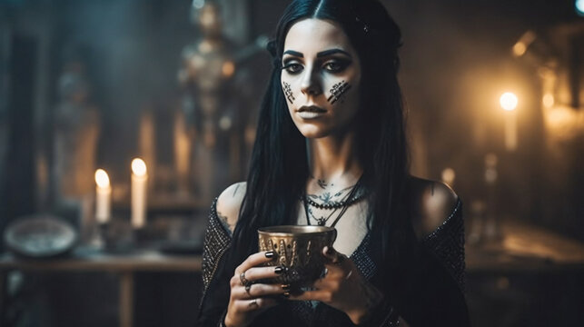 Gothic Temptations: Unveiling the Enigmatic Allure of Real-Life and Party Mode Gothic Culture. Dive into the Dark, Sensual World of Gothic Fashion, Music, and Expression, Enhanced by Generative AI